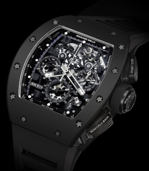 Replica Richard Mille RM 011 Flyback Chronograph Black Phantom Watch